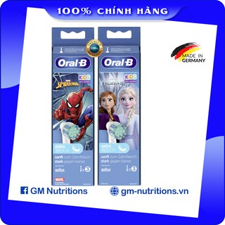 Đầu bàn chải điện Oral B Kid cho bé trai , bé gái từ 3 tuổi hộp 3 cái hàng Đức