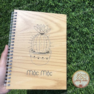 [SỔ TAY CÁ NHÂN] - Sổ tay khắc hình xương rồng và các hình ảnh theo yêu cầu - Quà tặng ý nghĩa
