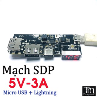 Mạch Sạc Dự Phòng 3A Hiển Thị Led Loại Tốt