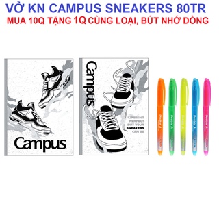 [Mã LIFEBOOK2 giảm 10% đơn 0Đ] [GIAO HỎA TỐC] Vở KN Campus SNEAKERS 80 trang - Mua 10 tặng 1, bút nhớ dòng