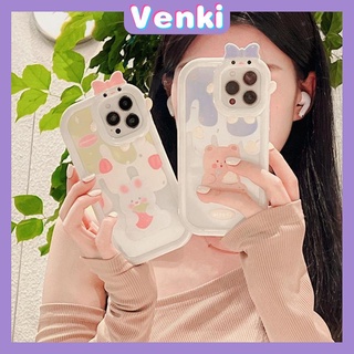 iPhone Case Silicone Soft Case Clear Case Airbag Shockproof Protection Camera Shiny Feel Bear Cartoon Cute Compatible For iPhone 11 Pro Max 13 Pro Max 12 Pro Max 7Plus xr XS Max
