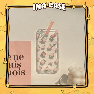 Ốp Lưng Iphone - Ốp Trong Hoạ Tiết Trái Đào