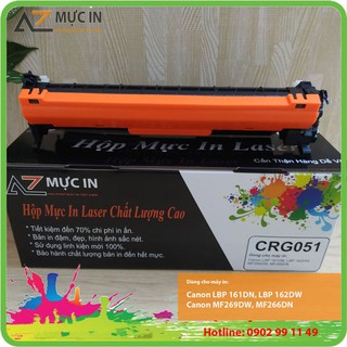 Hộp mực 051 [Bảo Hành 3 Tháng] [Đã gồm Chip] cho máy in LBP 161DN, 162DW, MF269DW, MF266DN bản in đậm đẹp