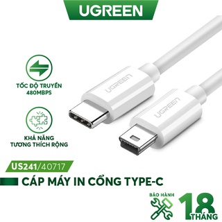 Cáp máy in sử dụng cho thiết bị có cổng USB-C như MacBook, MateBook 1-1.5m UGREEN US241