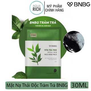 Mặt Nạ Tràm Trà BNBG Vita Tea Tree Healing Face Mask Pack Giảm Mụn Thâm Sẹo Thải Độc Da [Sản Phẩm Chính Hãng Có Hóa]