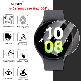 Kính cường lực bảo vệ màn hình đồng hồ JANSIN thích hợp cho Samsung Galaxy Watch 5 5 Pro 45mm 44mm 40mm