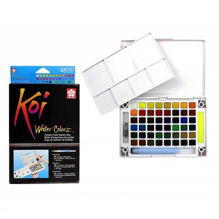 [ HKUK ] Màu nước dạng nén Sakura Koi Nhật bản Water Color Cao Cấp 12/18/24/30/36/48 màu