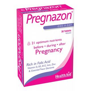 {UK} Healthaid Pregnazon – Vitamin tổng hợp cho mẹ bầu, phụ nữ cho con bú