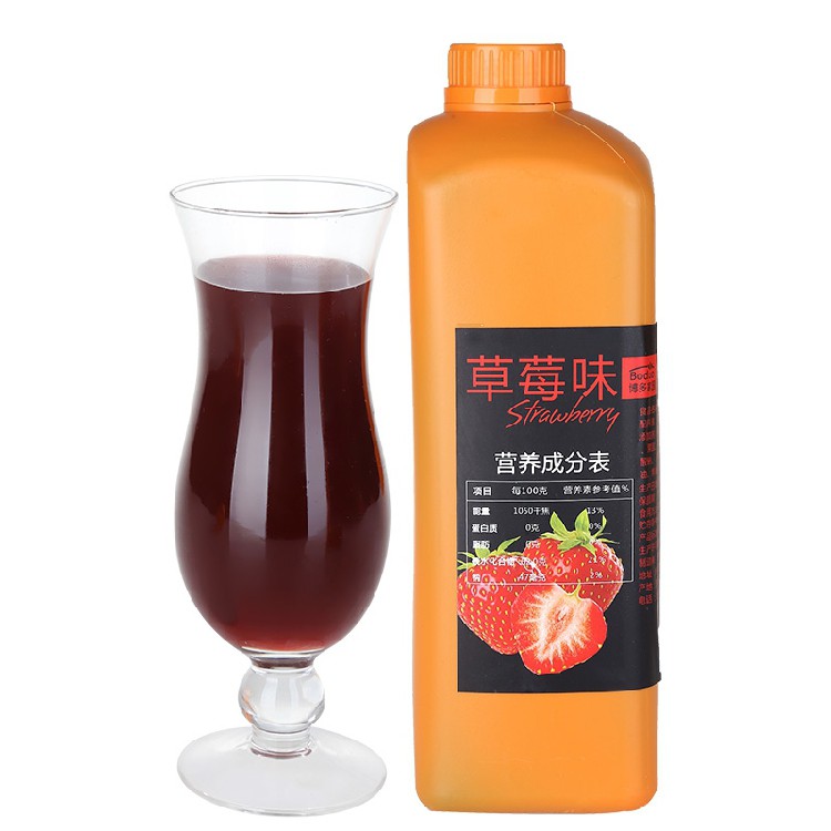 Siro Dâu Boduo (2 Lít) – Pha Chế Trà Sữa & Đồ Uống Chuẩn Vị