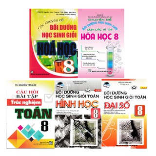 Sách - Combo Sách tham khảo Toán Hóa lớp 8 (5 cuốn)