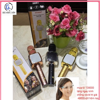 Mic Karaoke SD-16 hàng LOẠI 1  FREE SHIP  Micro hát karaoke blutooth, âm thanh chuẩn, loa to, nhiều màu