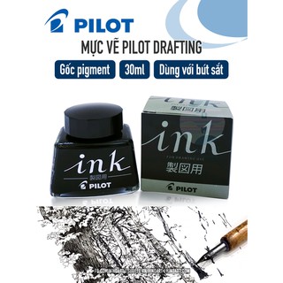 Mực vẽ manga Pilot Drafting Ink - Đen (Black) - 30ml/350ml
