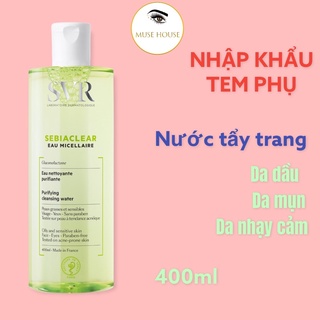 Nước tẩy trang cho da dầu mụn SVR Sebiaclear Eau Micellaire 400ml - Muse house