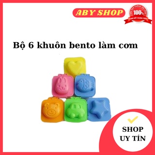 Bộ 6 khuôn bento làm cơm ⚡ HÀNG LOẠI 1 ⚡ khuôn bento dùng để làm cơm nắm với các hình thù ngộ nghĩnh, dễ thương
