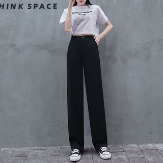 Quần ống rộng nữ lưng cao khóa trước nhiều màu dày dặn