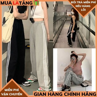 Quần3Sọc Nam Nữ , quần thể thao ống suông chất thun co dãn thoải mái ,quần unisex phong cách hàn quốc XƯỞNG MAY TIT COJ2