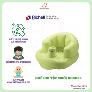 Ghế hơi tập ngồi RICHELL 7m+, ghế hơi tập ngồi cho bé an toàn đàn hồi cao - Monnie Kids