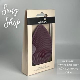 Miếng rửa mặt silicon Ebelin Đức massage mặt tẩy tế bào chết