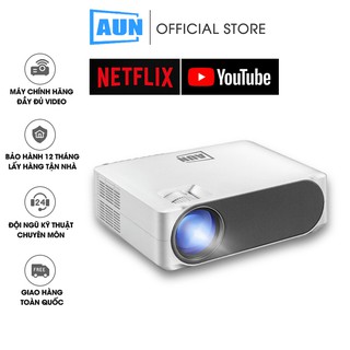 Máy chiếu fullHD Aun F175s - độ sáng cao kết nối máy tính - điện thoại