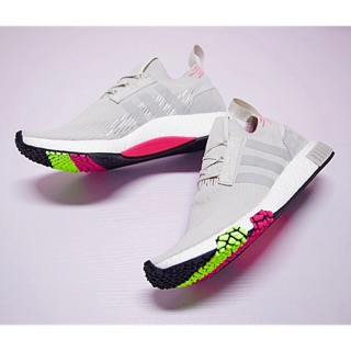 GIÀY THỂ THAO NAM NỮ NMD RACER PRIMEKNIT ASH GREY PINK MEN'S AND WOMEN'S FASHION