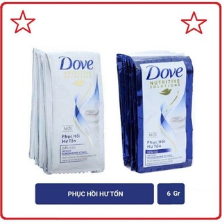dầu gội,kem xả Dove phục hồi hư tổn dây 12góix6g