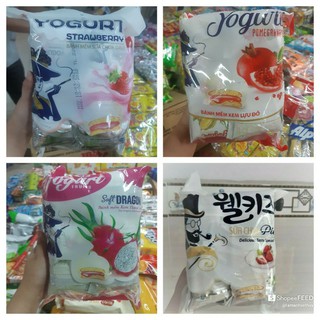 Bánh Chocopie Vị Sữa Chua/Kem Dâu/Kem Thanh Long/ Kem Lựu Đỏ 220g (1 BỊCH 12 CÁI)