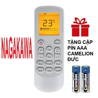 Remote máy lạnh NAGAKAWA mẫu 6 - Điều khiển điều hòa NAGAKAWA mẫu 6