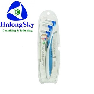 Bàn chải kẽ răng chữ L cán to cao cấp (L2 Extra) dành cho người chỉnh nha