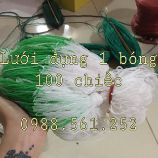 Sỉ 100 cái túi lưới đựng vừa 1 quả bóng thể thao