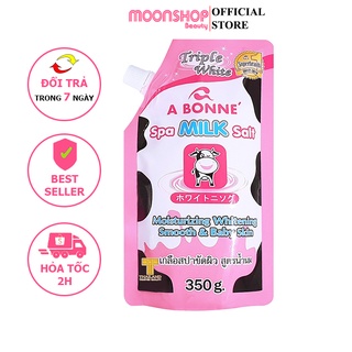 Muối Tắm Sữa Bò Tẩy Tế Bào Chết A Bonne Spa Milk Salt 350g Thái Lan Cho Da Trắng Hồng Mịn Màng