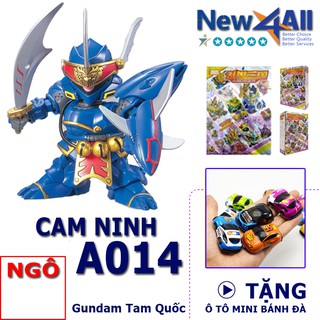 Gundam A014 Cam Ninh - Đồ chơi lắp ráp sd Gundam Tam Quốc New4all tặng kèm 01 xe ô tô mini bánh đà