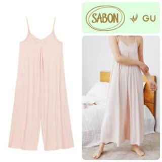(GU Nhật chính hãng) Nữ- Jumpsuit dáng yếm 2 dây ống rộng Aloe Jumpsuit Sleeveless