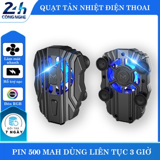 Quạt tản nhiệt điện thoại Memo FL01 làm mát nhanh cho điện thoại gaming game thủ mobile pin 500mah có LED RGB - K1248