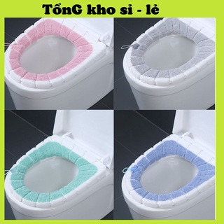 [SẴN HÀNG] Miếng lót bồn cầu nỉ lông chống lạnh MẪU MỚI có dây kéo 88205 TỔNG KHO SỈ 88