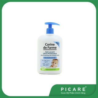 Gel Gội Và Tắm Cho Bé Da Khô Và Nhạy Cảm Corine De Farme Ultra-Protecting Hair &amp; Body Wash 500ml