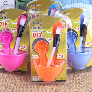 Bộ chén trộn mặt nạ 6 món (Giao màu ngẫu nhiên)