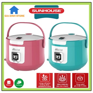 Nồi cơm điện Sunhouse MaMa SHD8658/SHD8622 1.8L, công nghệ 3D giữ ấm 48h, chống dính WHITFORD USA