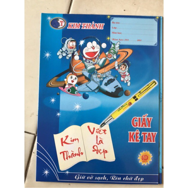 SET 10 Giấy Kê Tay Kim Thành Viết Chính Tả Các Màu Đẹp