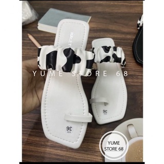 ⚡VNXK⚡ Dép Nữ Bệt YUME STORE68 Xỏ Ngón Dây Mảnh Quai Ngang Họa Tiết Bò Sữa  Đi Chơi Đi Biển Đi Du Lịch Thời Trang Mới