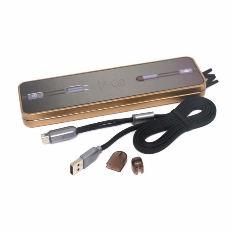 DÂY SẠC WK 2 ĐẦU CỔNG ANDROID (micro usb) & IPHONE (lightning)
