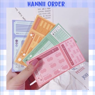 Giấy note Boarding Pass siêu xinh