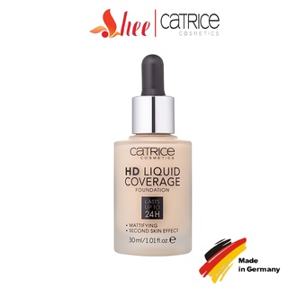 Kem nền Catrice HD Liquid Coverage Nhập khẩu Đức, che phủ tự nhiên lô mới 2017