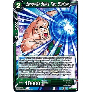 Thẻ bài Dragonball - bản tiếng Anh - Sorrowful Strike Tien Shinhan / BT7-063'