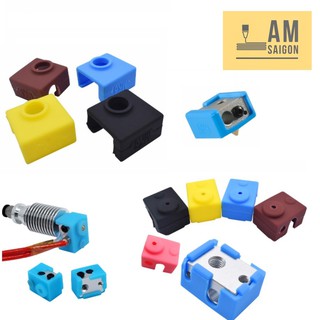 Bọc Silicon MK8, E3D, Volcano có pt100 bảo vệ, cách nhiệt cho đầu in máy in 3D