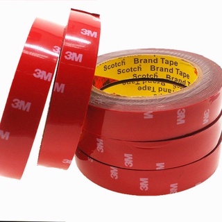 Băng dính 3m 2 mặt đục và trong suốt loại 10mm dài 3m, 10 mét, băng keo dán cường lực siêu dính ô tô, nội thất, nhà tắm