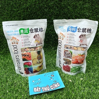 Thức ăn hamster hải sản dinh dưỡng bịt 400gr có 2 vị