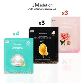 Combo 10 mặt nạ thạch JMSolution dưỡng da chuyên sâu (Pearl x4, Honey x3, Flower x3)