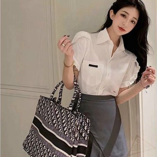 ÁO SƠ MI NGẮN PHỐI BÈO ( mạc túi ) ( kèm ảnh chụp )