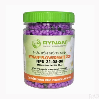 Phân bón thông minh Rynan  31-08-08, 23-08-08, 12-12-20 tan chậm có kiểm soát cho cây phát triển toàn diện, hủ 150g