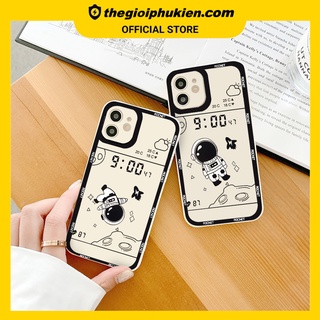 Ốp iphone - Ốp lưng iphone cạnh vuông viền camera phi hành gia thời tiết dành cho ip 6 đến 14promax - ng147